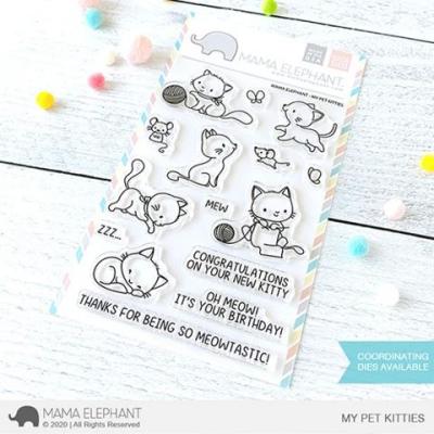 Mama Elephant Clear Stamps - My Pet Kitties